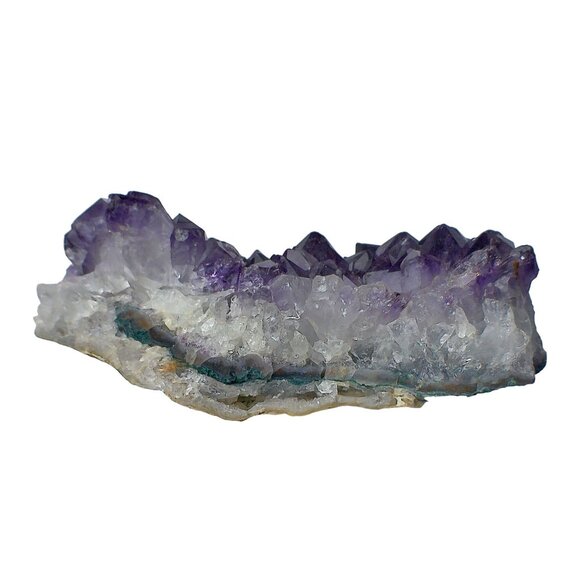 Raw Brazilian Amethyst Point Cluster In Matrix 6" - Picture 4 of 5